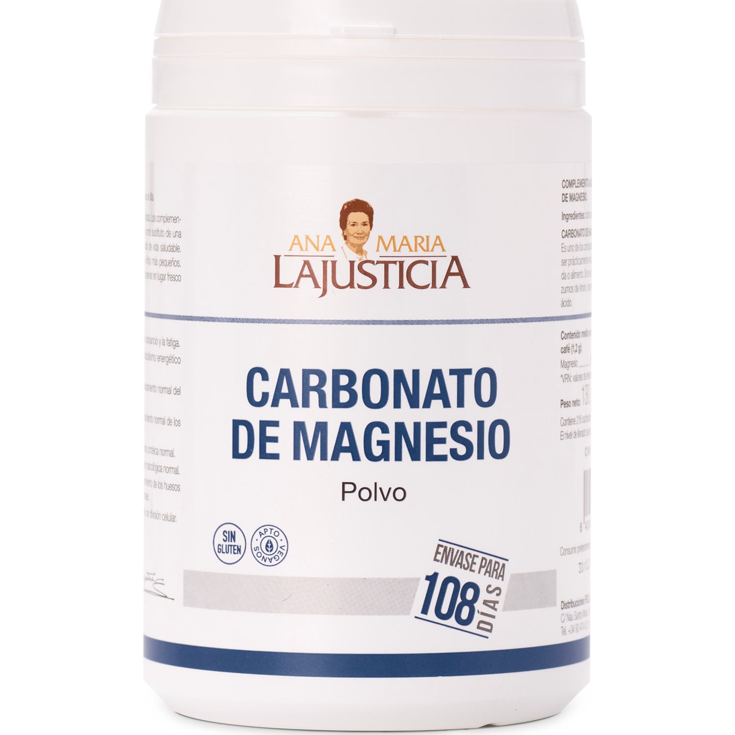 Ana Maria Lajusticia Carbonate de magnésium en poudre 130 G