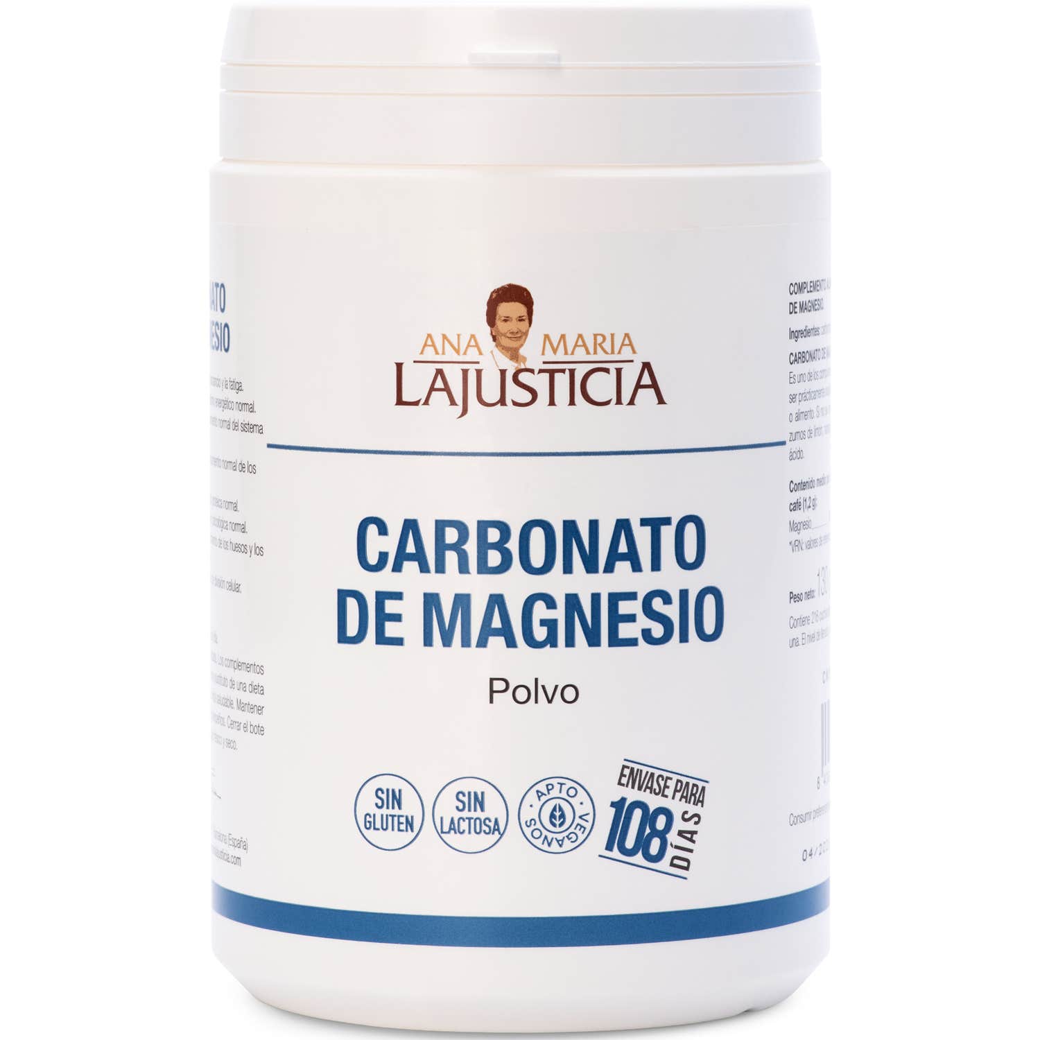 Ana Maria Lajusticia Carbonate de magnésium en poudre 130 G