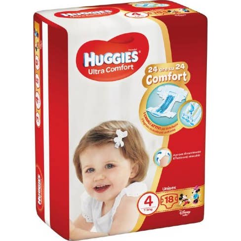Huggies Ultra Comfort Couches T4 18uts