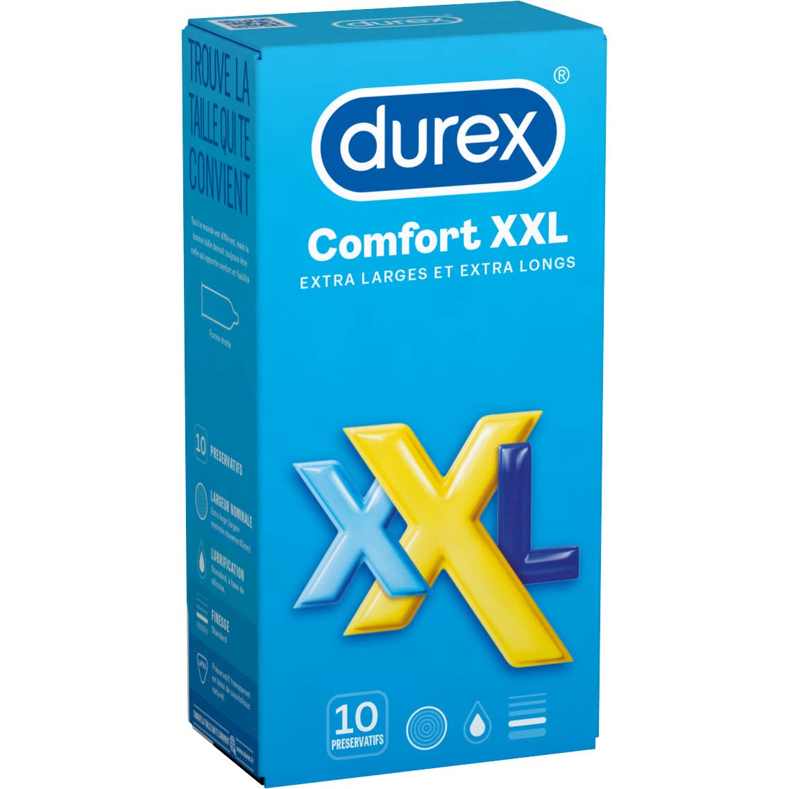 Durex Préservatif Comfort Xxl Boite De 10