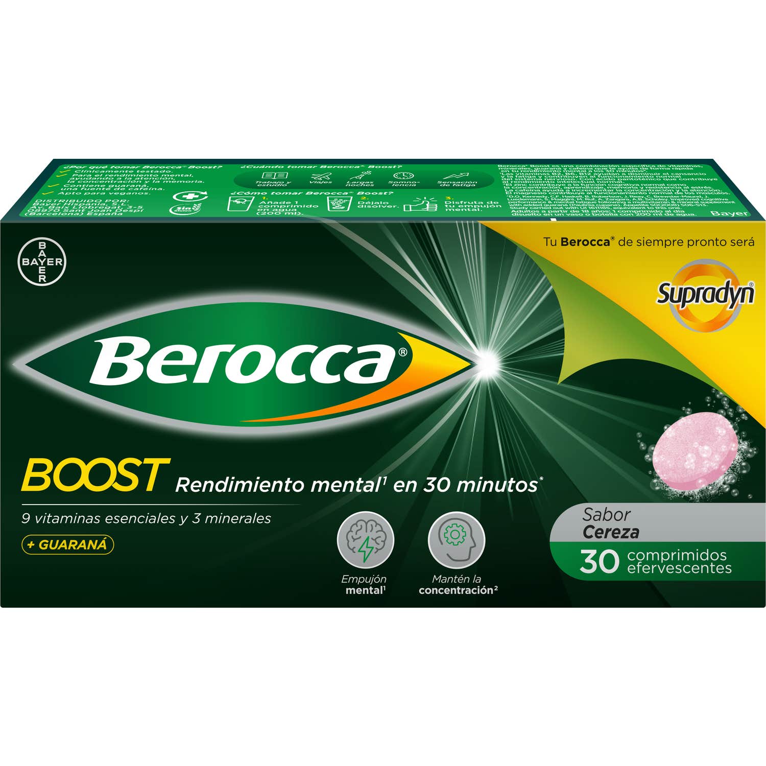 Berocca® Boost 30 comprimés effervescents