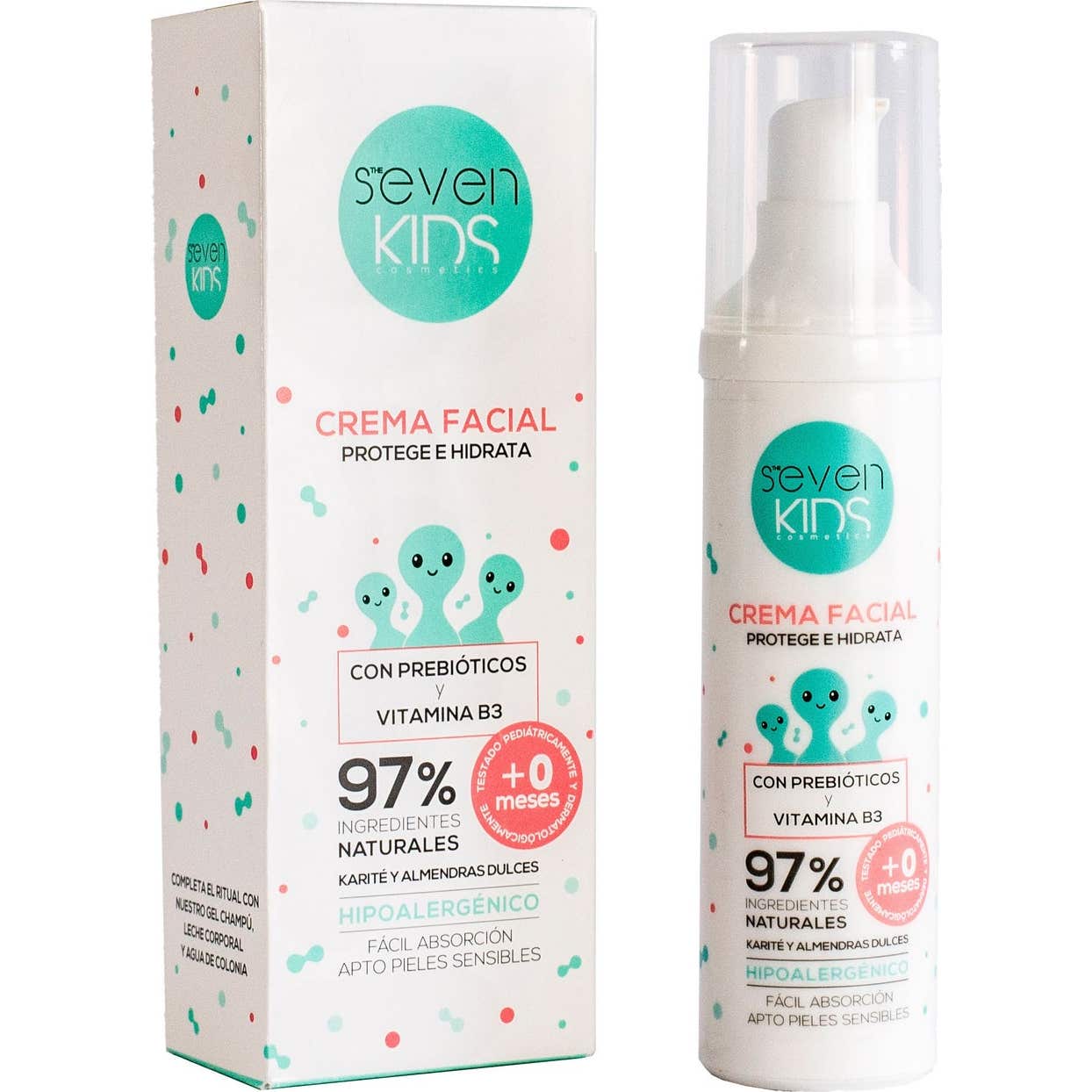 Seven Kids Crema Facial Prebióticos y Vitamina B3 50ml