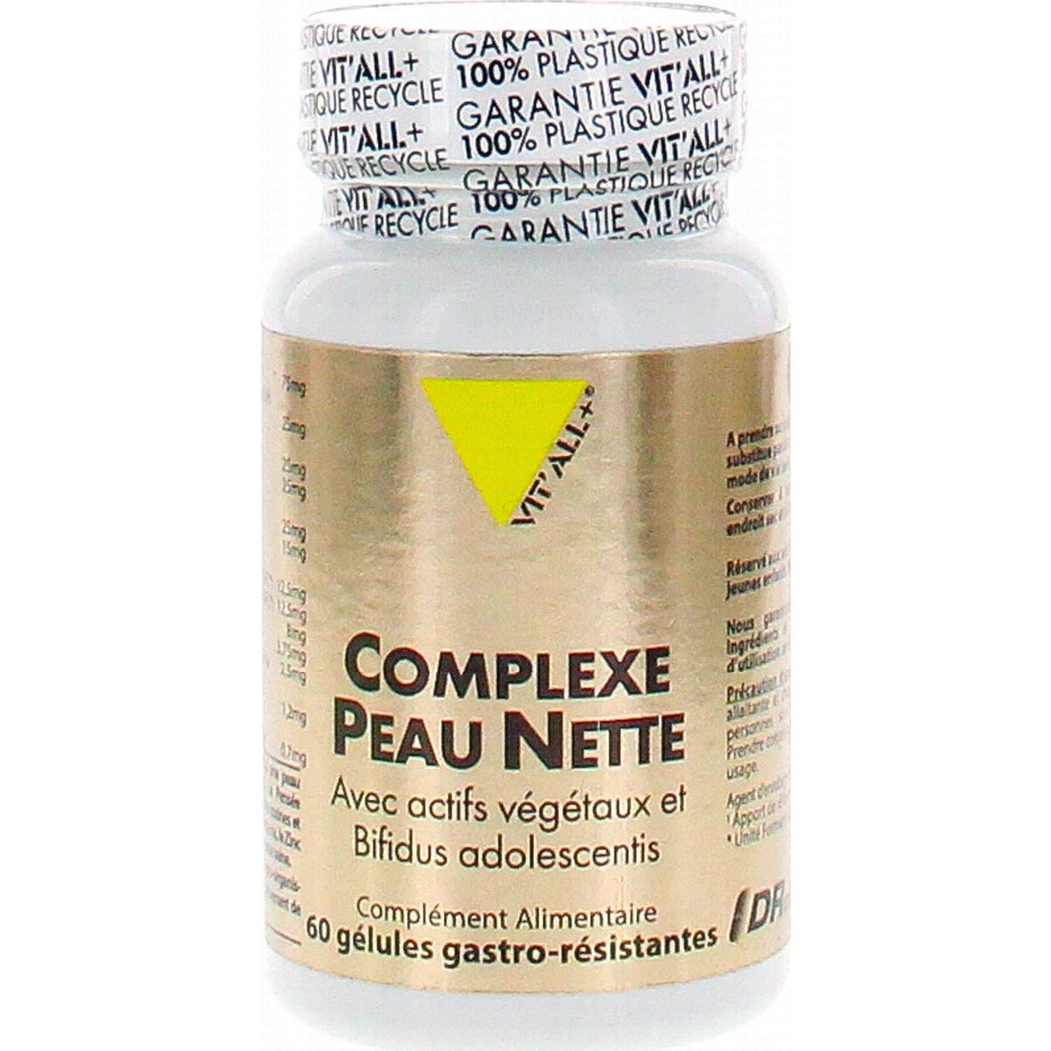 Vit'All+ Complexe Peau Nette 60 Gélules