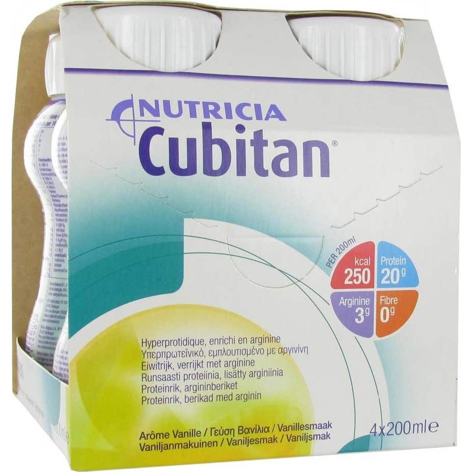 Nutricia Cubitan Vanille 200ml lot de 4