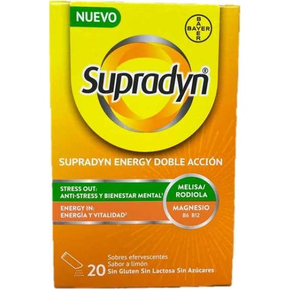 Supradyn Energy Double Action 20 Sachets Effervescents