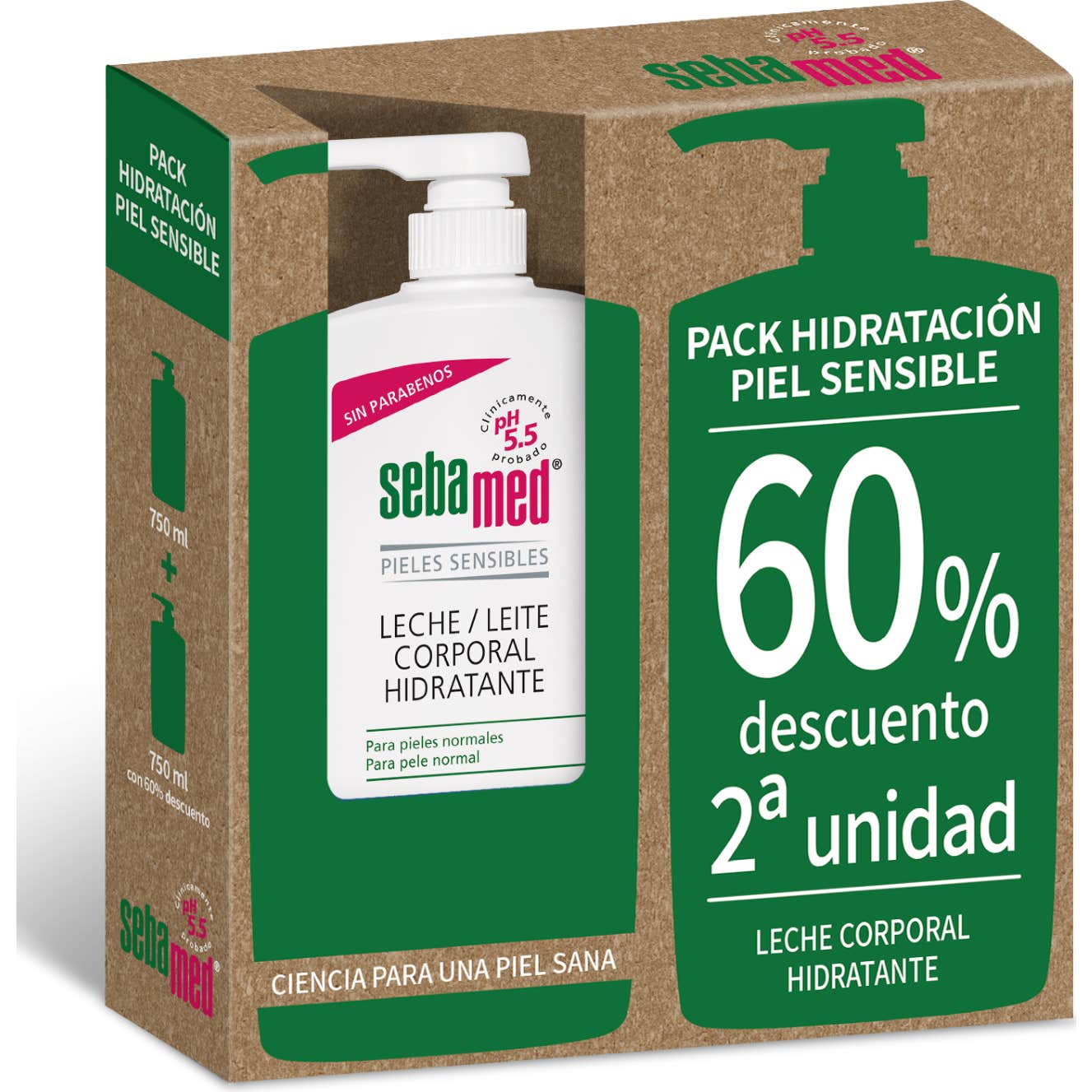 Sebamed Pack Lait Corps 2x750ml
