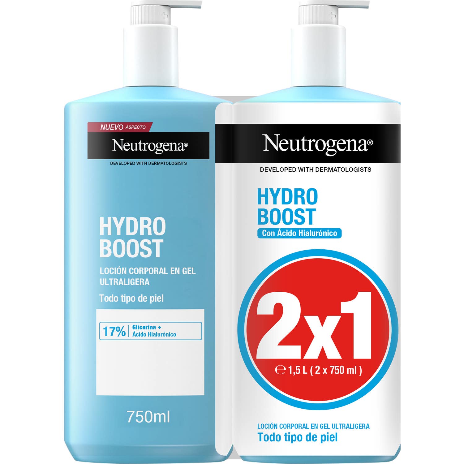Neutrogena Hydro Boost Gel Lotion Corps 2x750ml