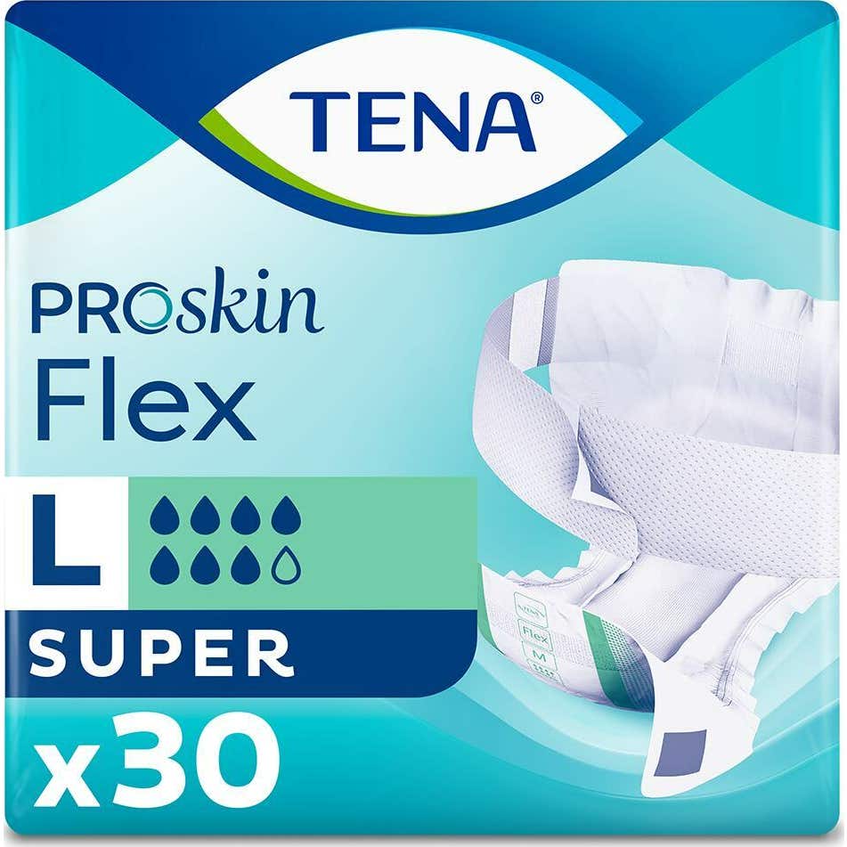 Tena ProSkin Flex Incontinence Couches Super L 30uts