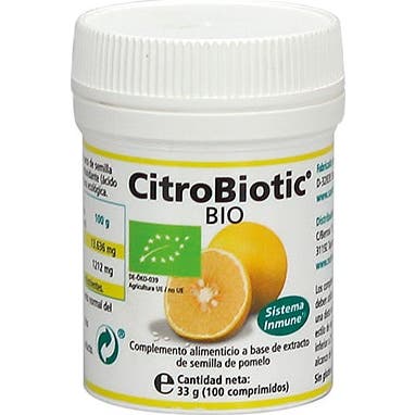 Citrobiotic Blanc/Claire Extrait De Pepins De Pamplemousse + Vitamine C 100 Comprimes - Image 3
