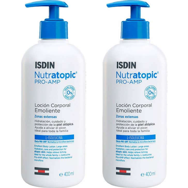 ISDIN Nutratopic Pro-AMP Loción Corporal Emoliente 2x400ml