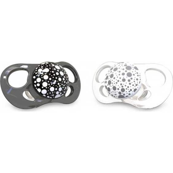 TwistShake Sucette Noir Et Blanc +6M 2uts