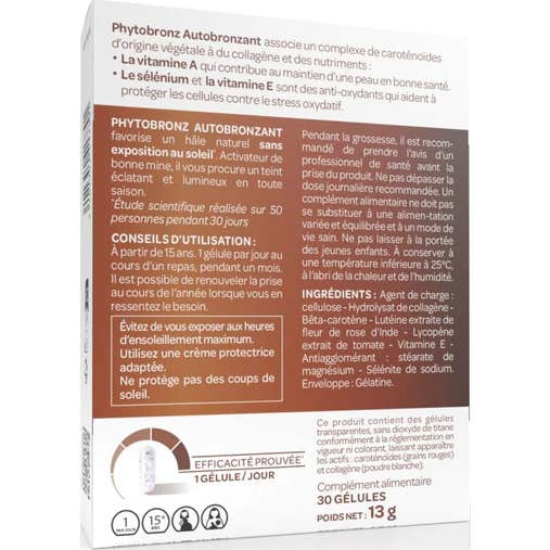 Arkopharma Phytobronz Autobronzant 30 gélules