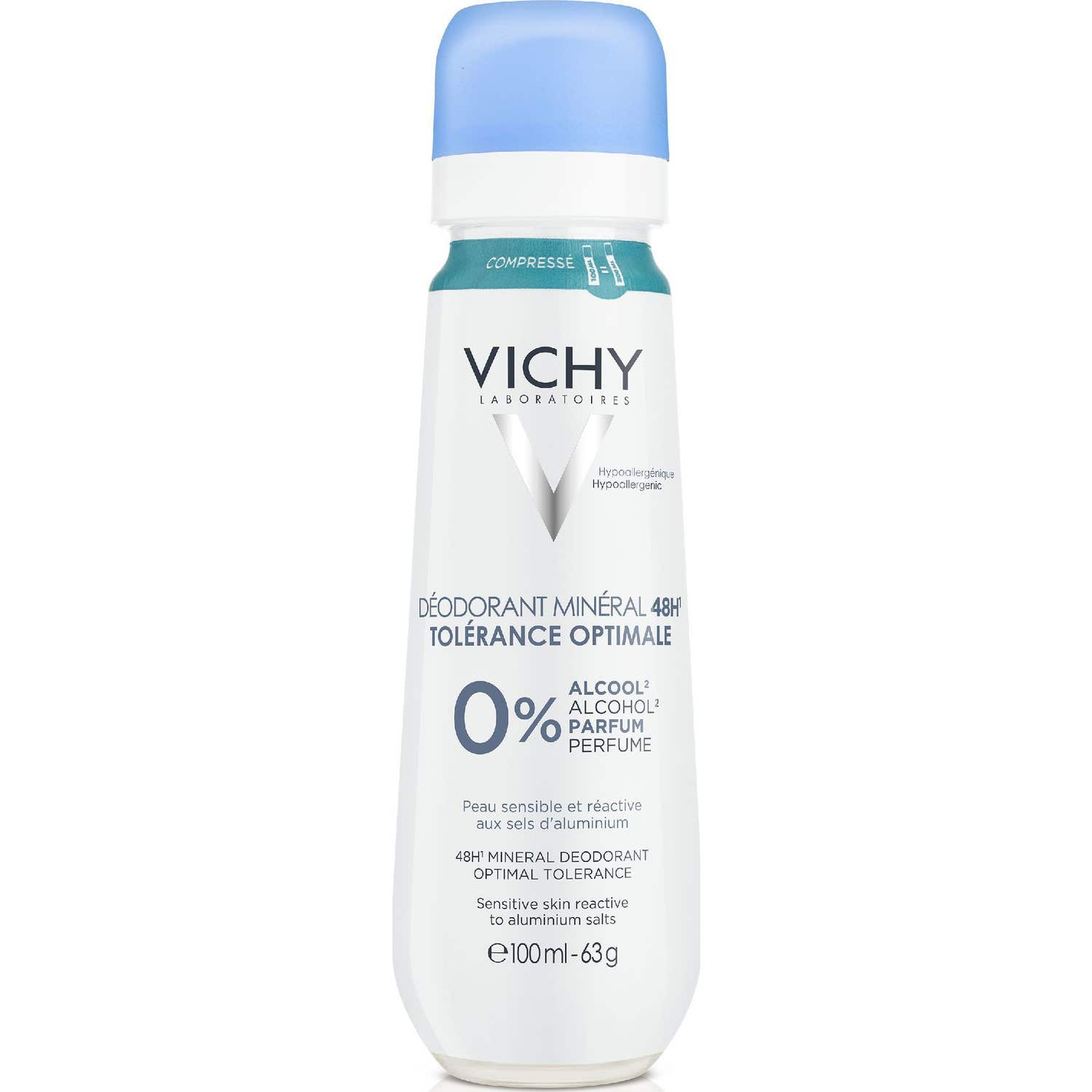 Vichy Déodorant Minéral Tolérance Optimale 48h Peau Sensible1