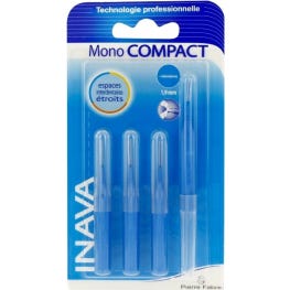 Inava ' Mono Compact Bleu Brossette Interdentaire Espaces Etroits 1,9mm