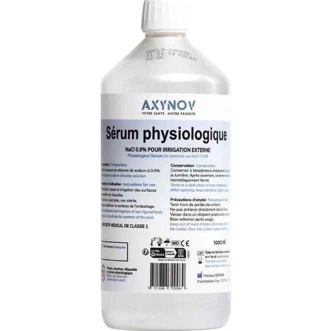 Axynov Nr Sérum Physiologique 500 ml