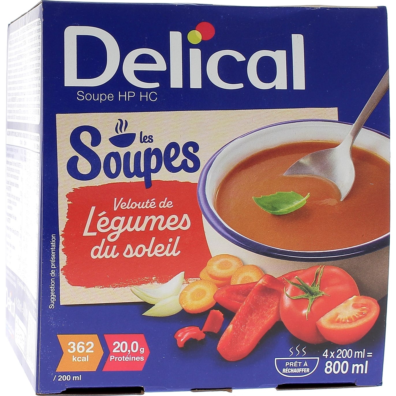 Delical Soupe Légumes du Soleil 4x200ml