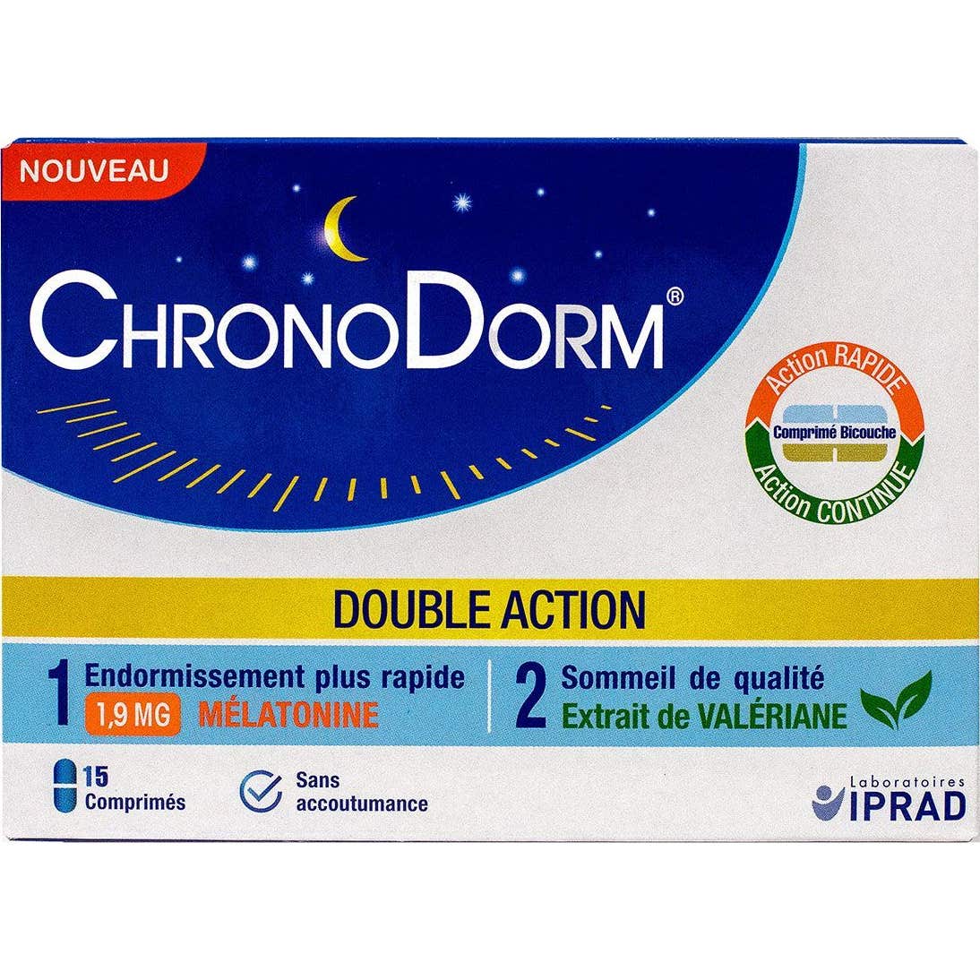 ChronoDorm Double Action 15 Comprimés
