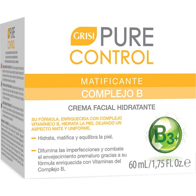 Grisi Pure Control Crème Visage Hydratante Matifiant 60ml