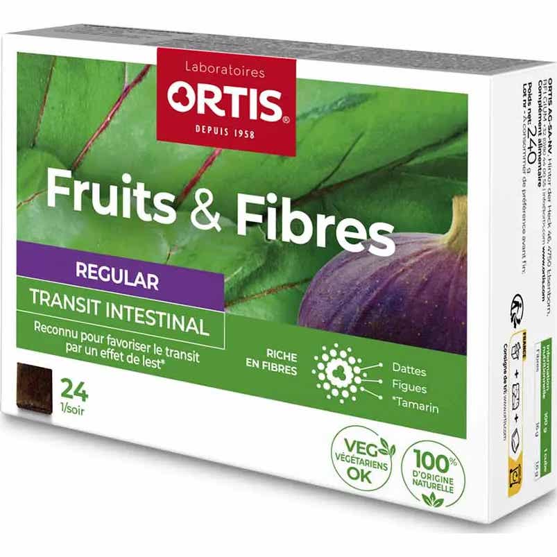Ortis Fruits&Fibres Regular Transit Intestinal 24 Cubes