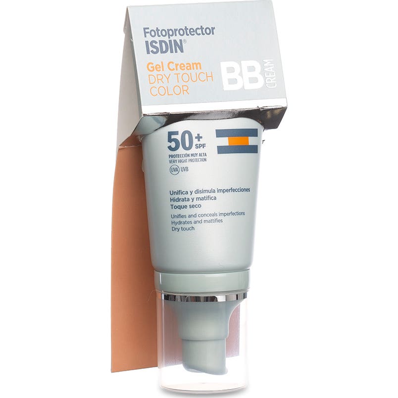 Fotoprotector ISDIN® Gel Cream Dry Touch Color SPF 50+ 50 ml