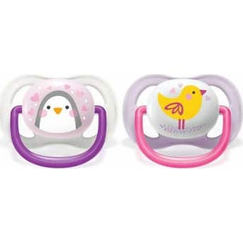 Philips Avent Ultra Air Sucettes 0-6m Mixte Animals 2 Unités