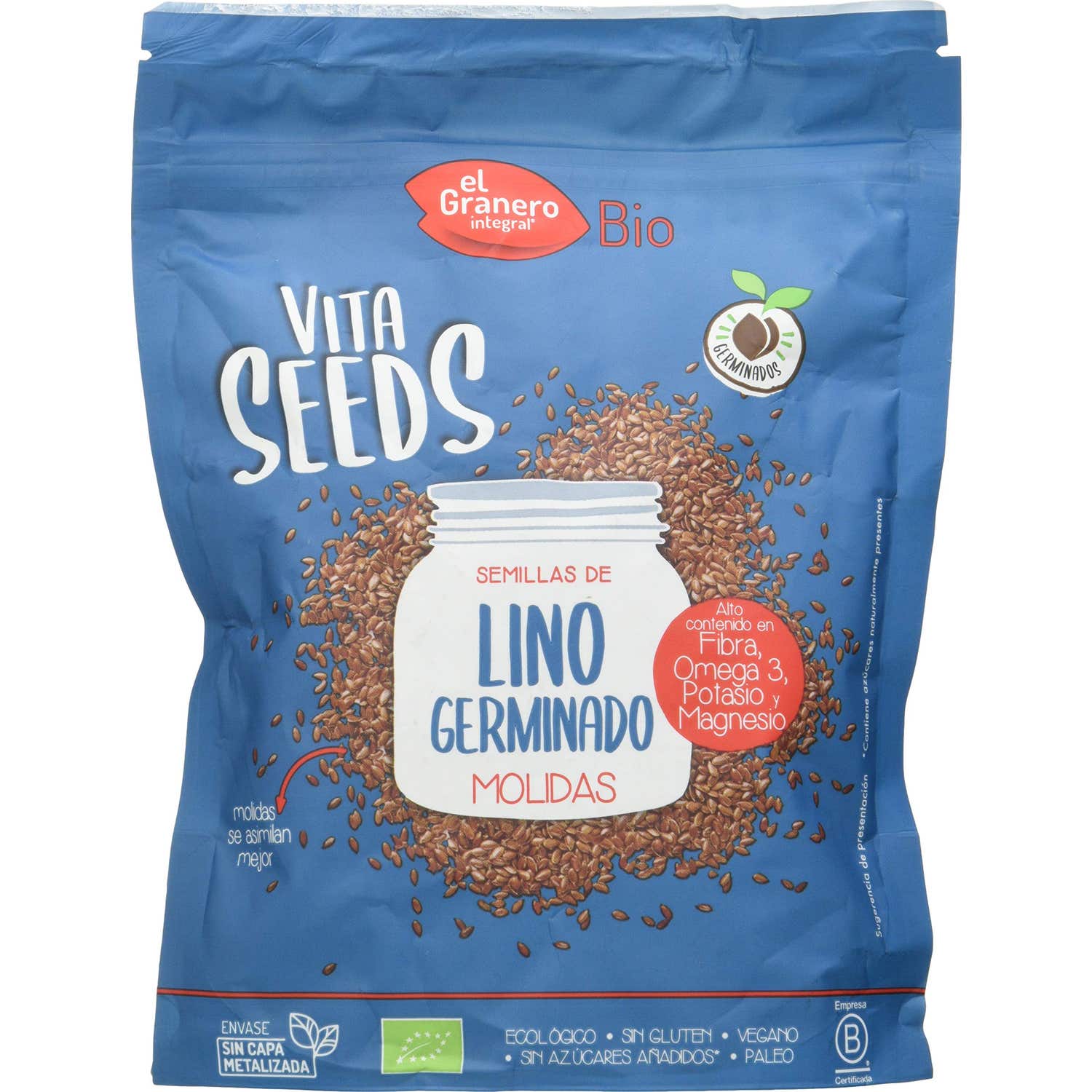 Graines de lin germées biologiques 200 g