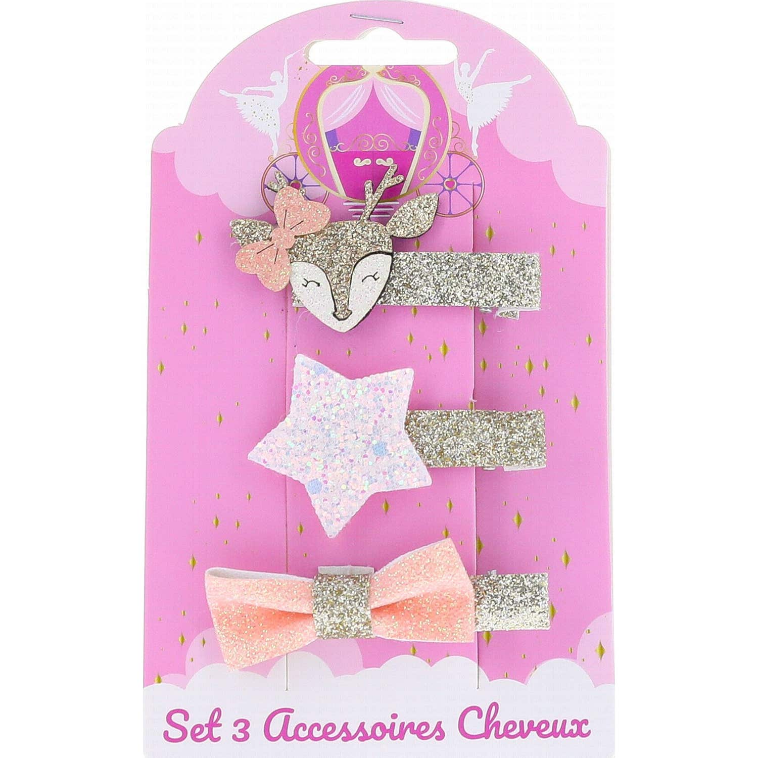 Stella Green Set 3 Accessoires Cheveux