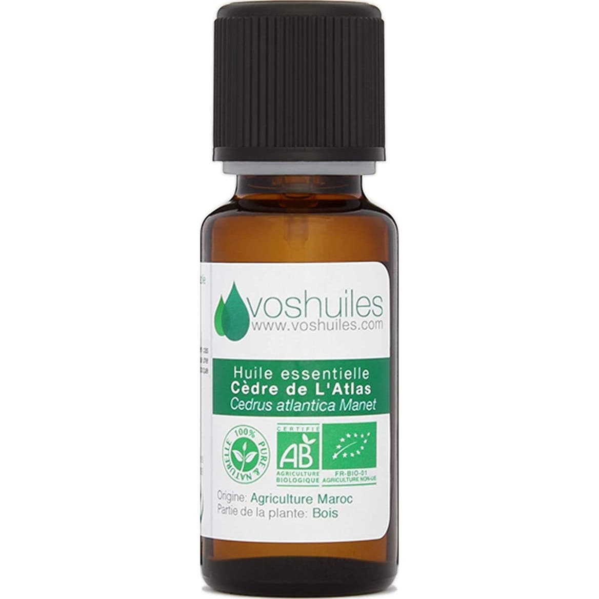 Voshuiles Huile Essentielle De Cèdre De L'Atlas Bio 125ml