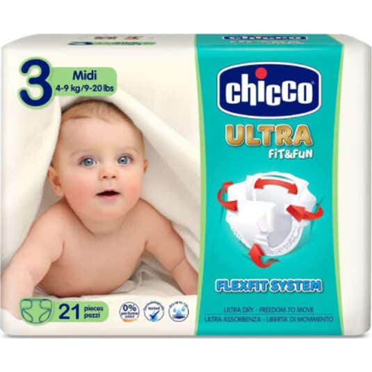 Pañales Chicco T2 5-9kg 21u