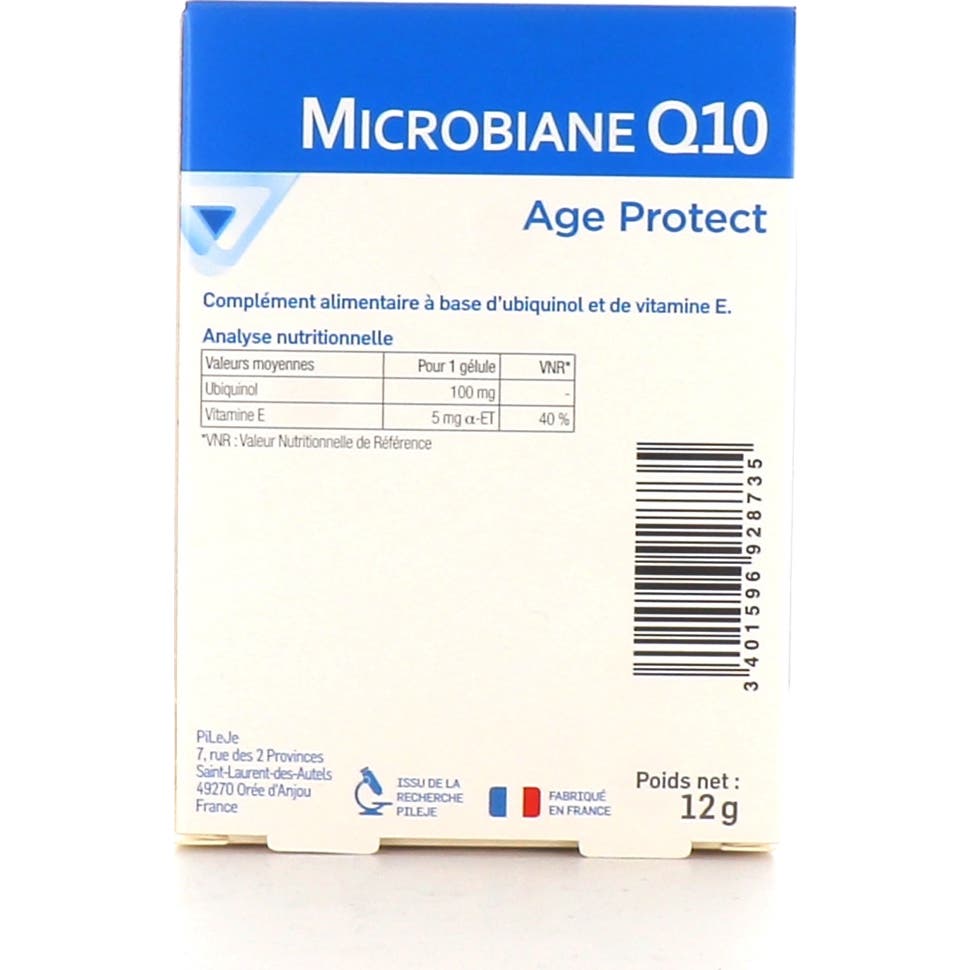 Pileje Microbiane Q10 Age Protect 30 gélules