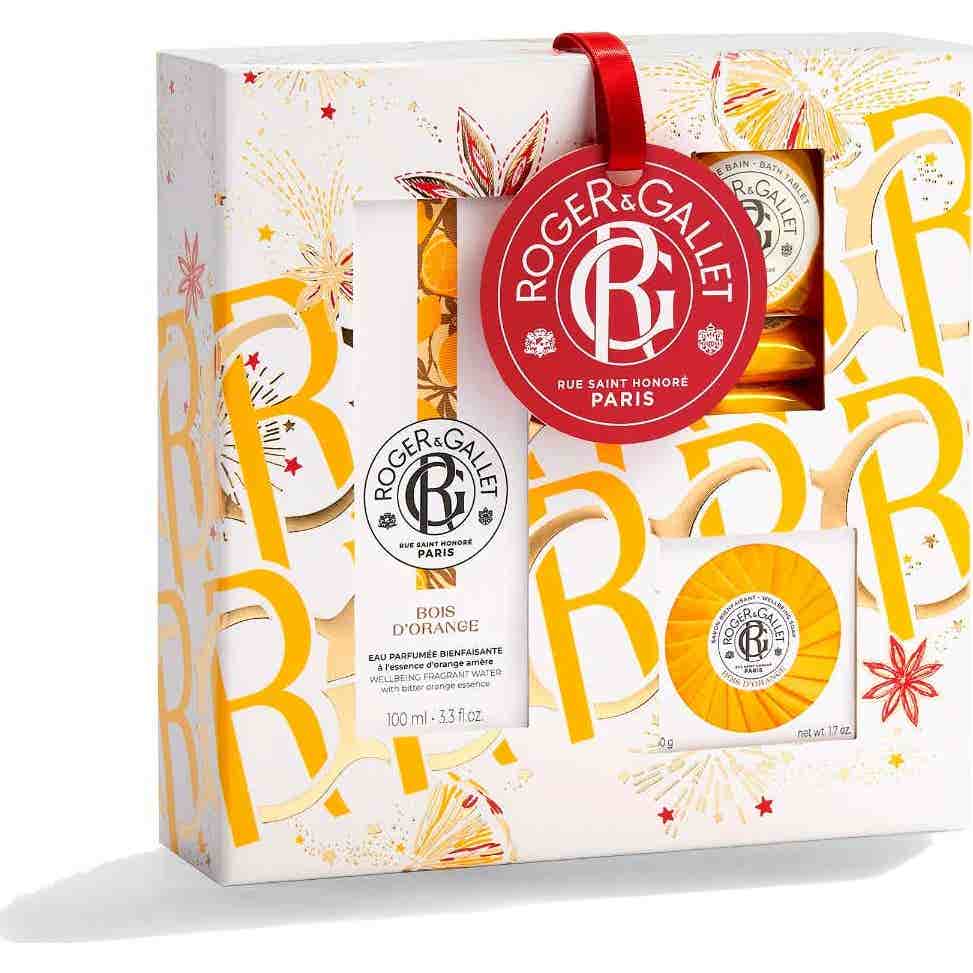 Roger & Gallet Bois Orange Set Navidad 2023 Agua Bath Tablet Jabón