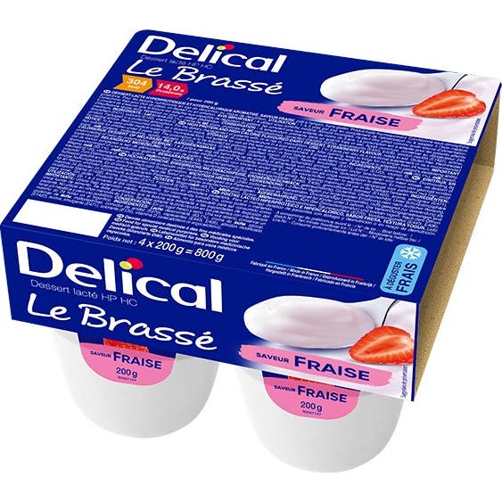Delical Le Brassé Hp Hc Fraise 4x200g