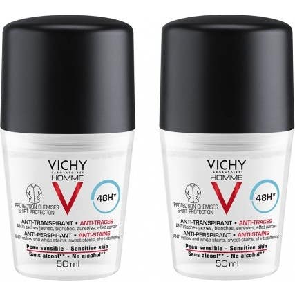 Vichy Homme Dèod Anti-Transp 48H 2Billes/50Ml