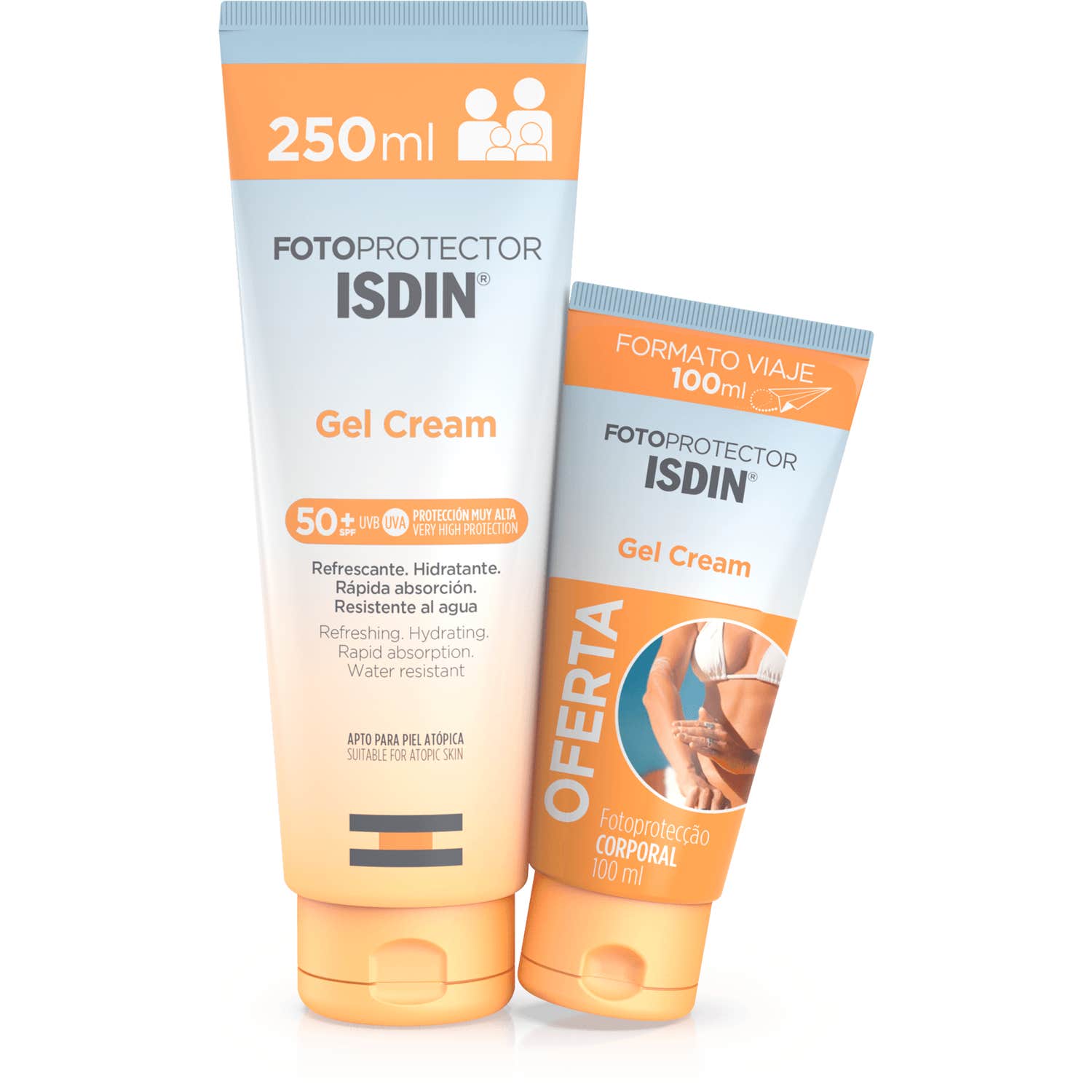 Isdin Fotoprotector Gel Cream Spf50+ 250ml + 100ml