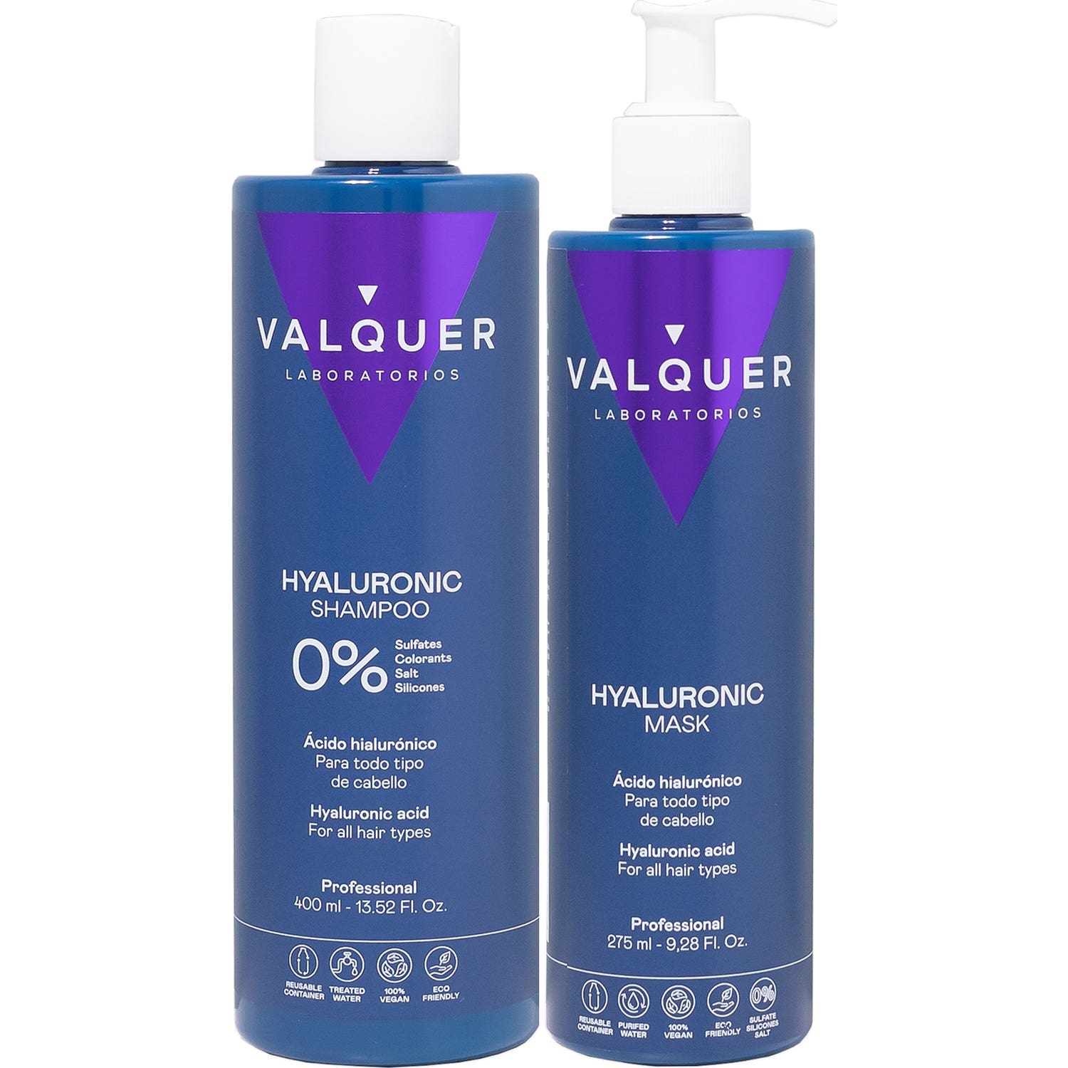 Valquer Pack Ácido Hialurónico Champú 400ml + Mascarilla 275ml