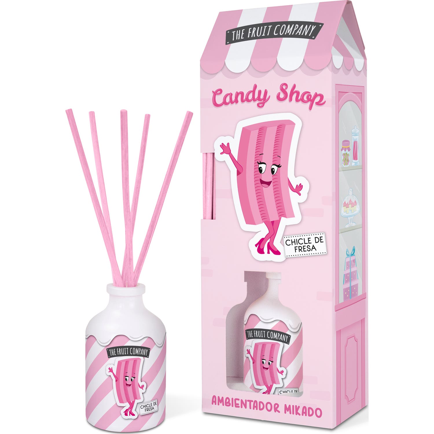 The Fruit Company Candy Shop Mikado Gomme Fraise 40ml