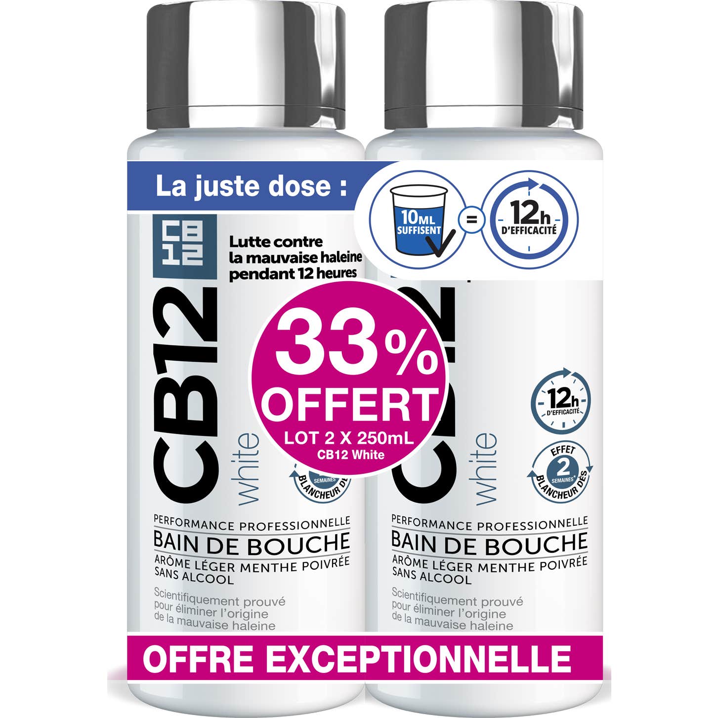 CB12 White Bain De Bouche 2x250ml