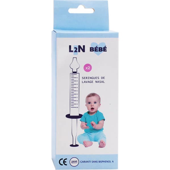 L2N Bébé Seringue Lavage Nasal 1 Paire
