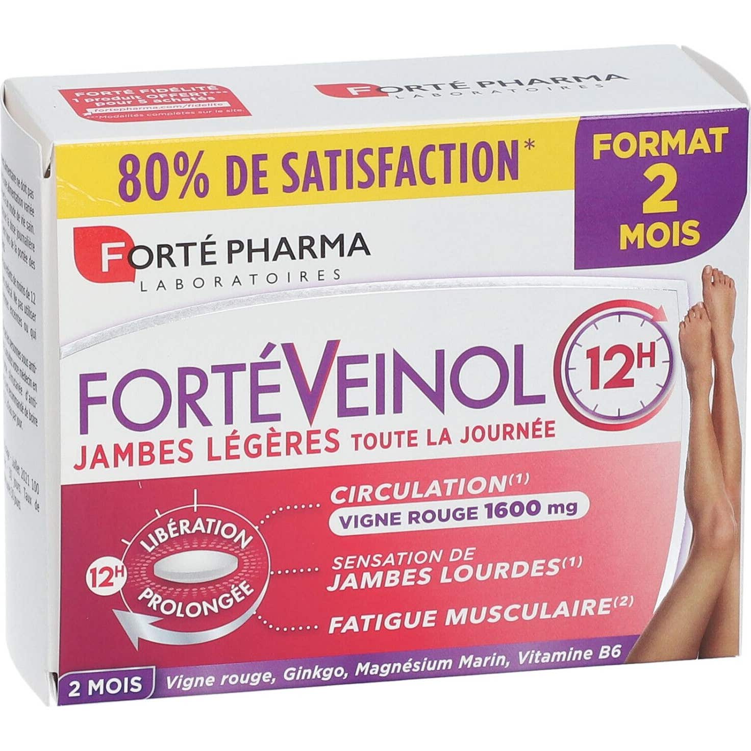 Forté Pharma FortéVeinol 12h 60 Comprimés