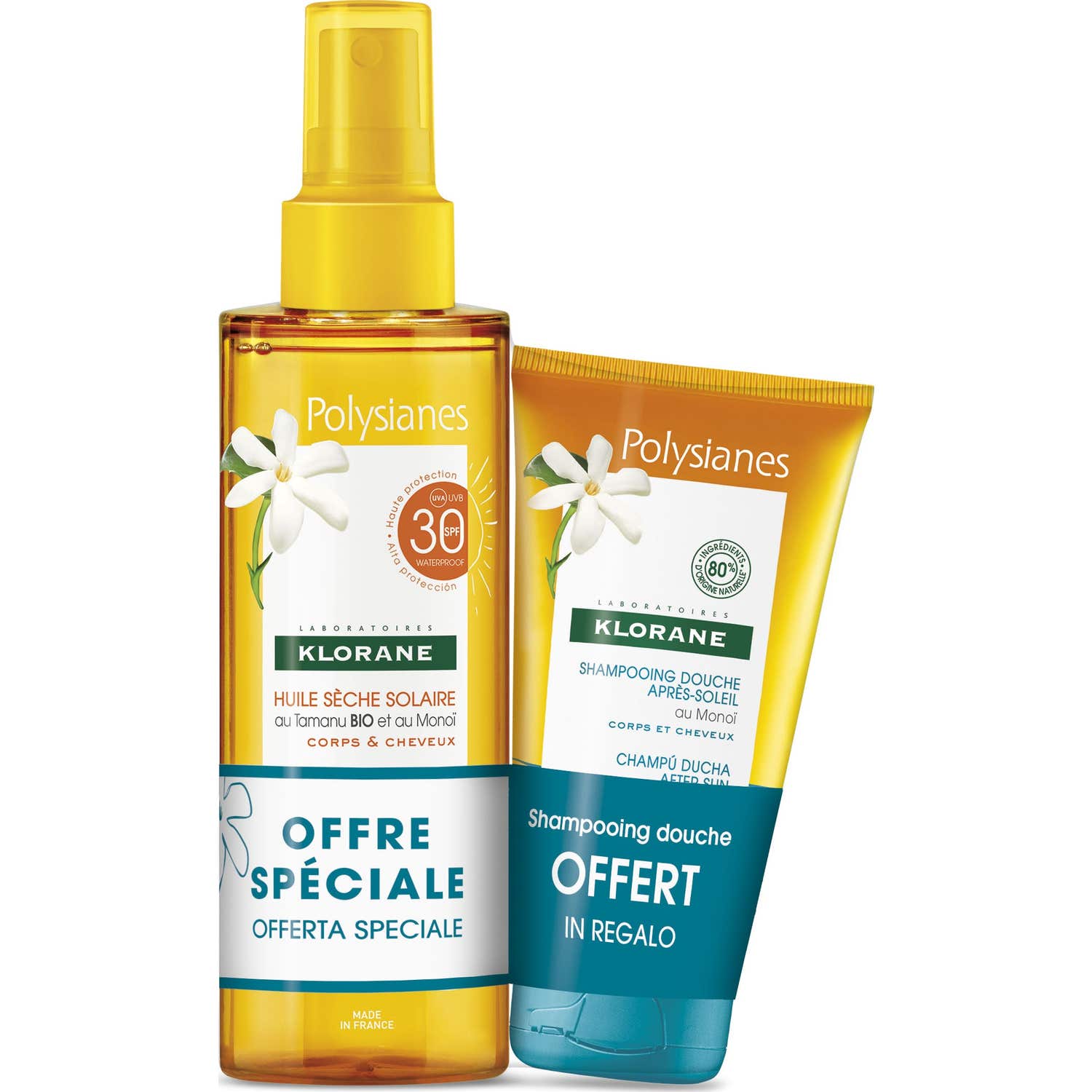 Klorane Aceite Seco Solar SPF30 200ml + Gel de Ducha 75ml