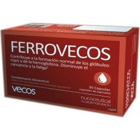 Vecos Nucoceutical Ferrovecos 30 Cápsulas