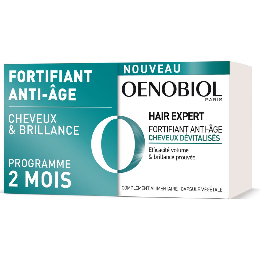 Oenobiol Pack Hair Expert Fortifiant Anti-âge 2x30 Capsules