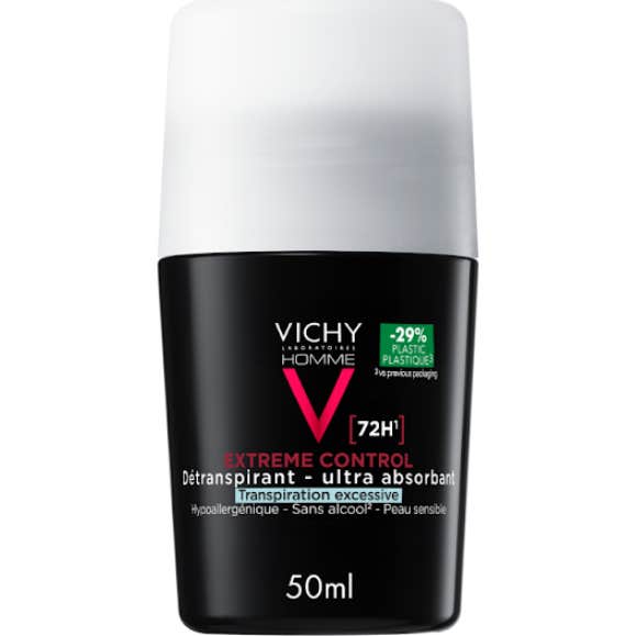 Vichy Homme Déodorant Contrôle Extrême 72h Roll-On 50ml
