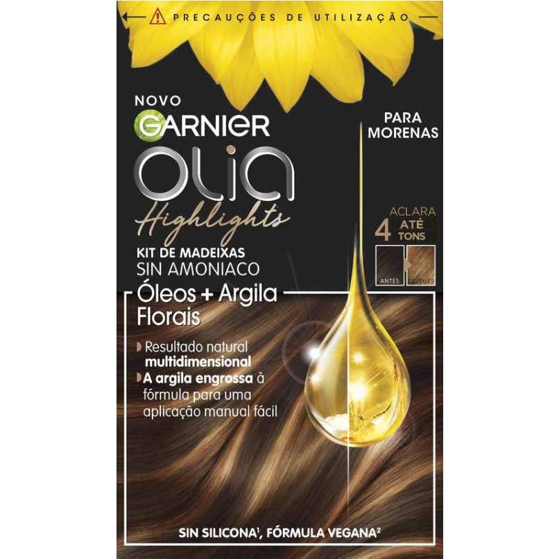 Garnier Kit Olia Highlights Sin Amoniaco Morena 3uds