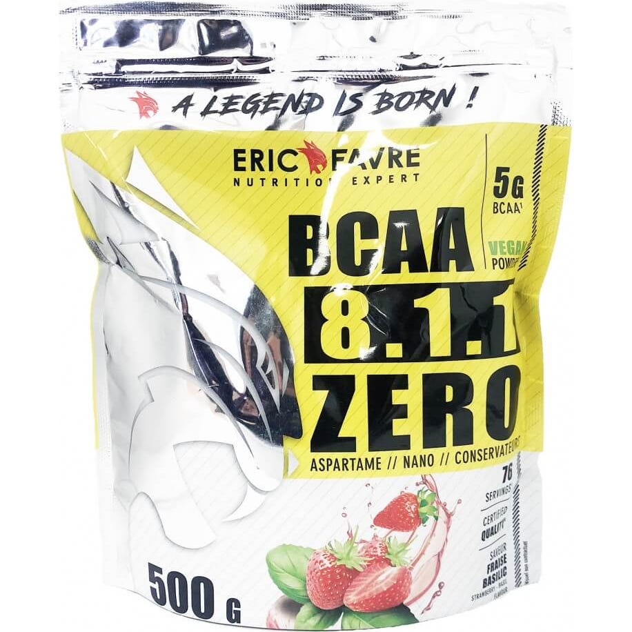 Eric Favre Bcaa 8.1.1 Zero Saveur Fraise Basilic 500g