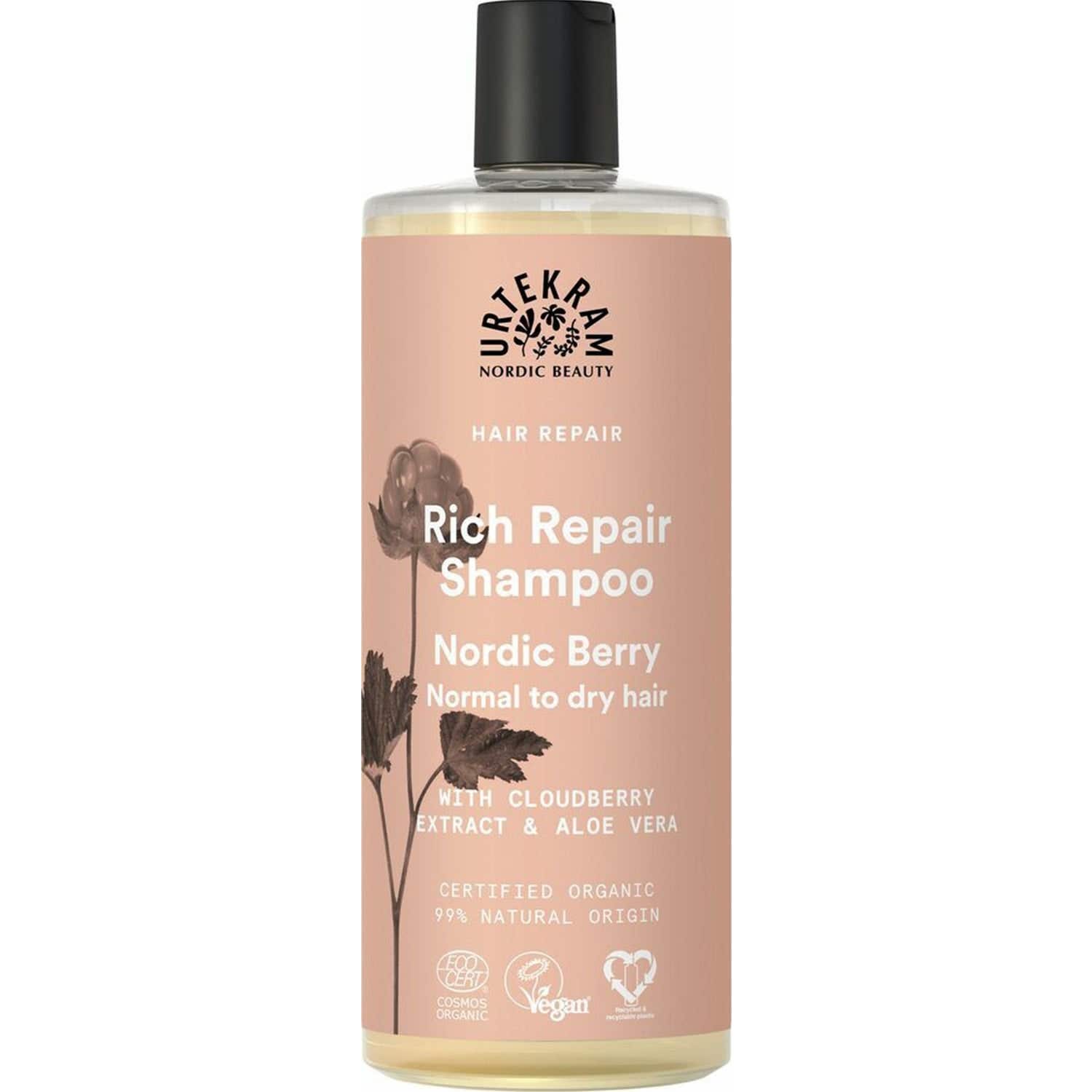 Urtekram Shampooing Nordic Berry Rich Repair 500 ml