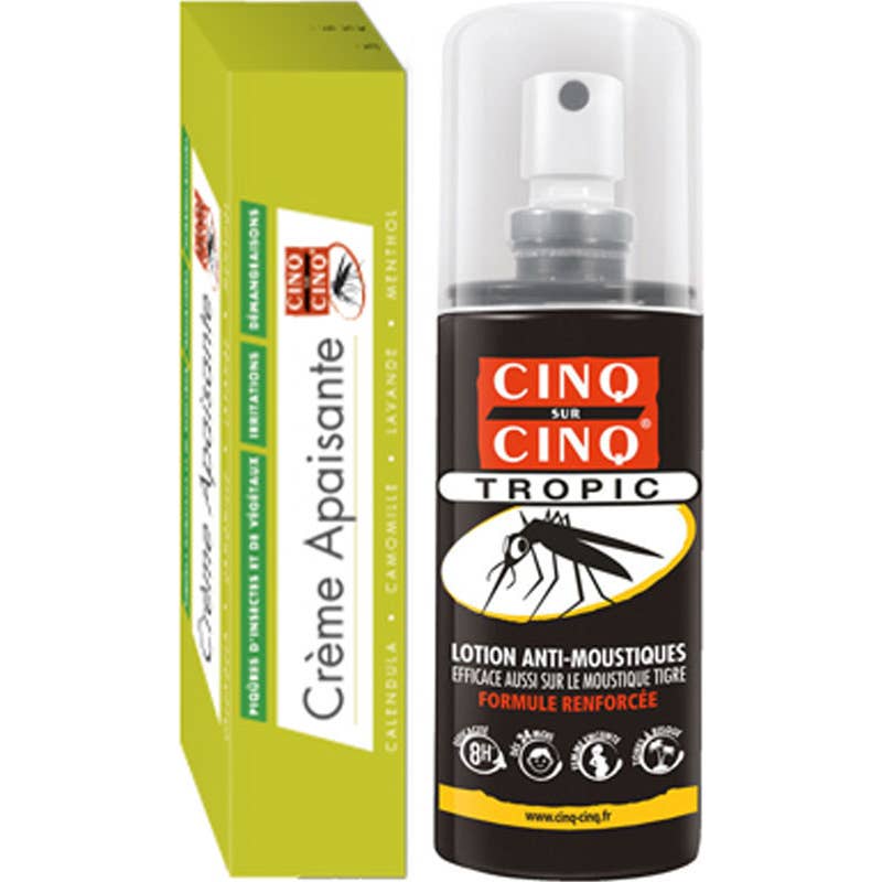 Cinq sur Cinq Kit Crème Apaisante + Répulsif Moustiques