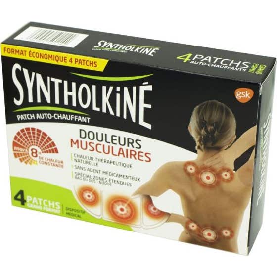 Syntholkiné Patch Chauffant Grand Format 4 unités