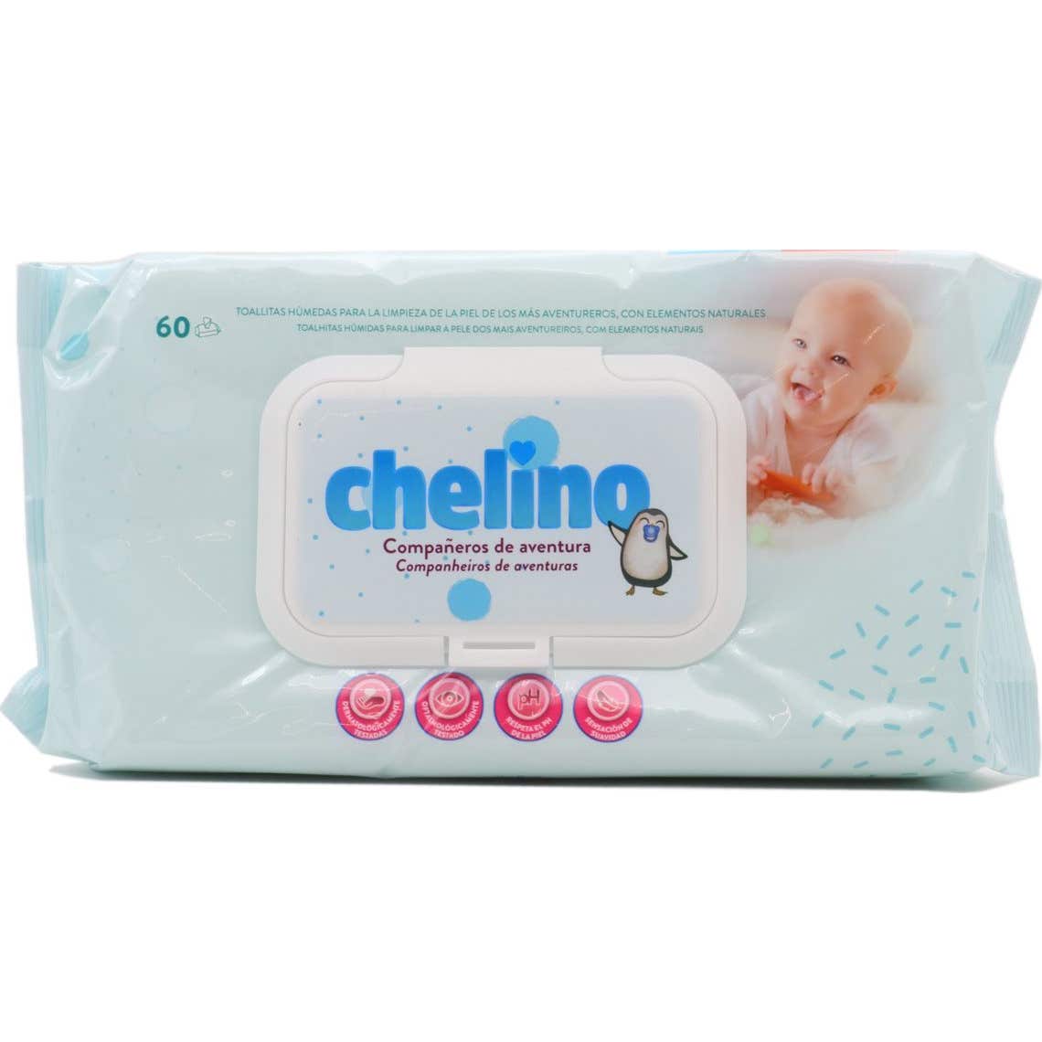 Chelino Fashion&Love Lingettes Bébé 60 unités