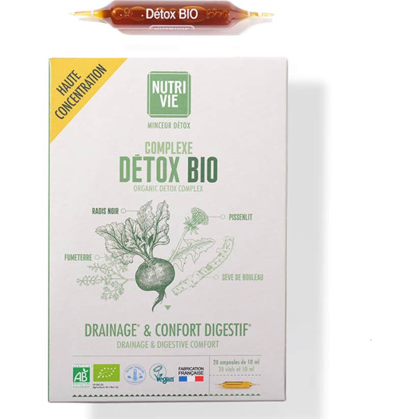 Nutrivie Ampoules Complexe Détox Bio 20x15ml